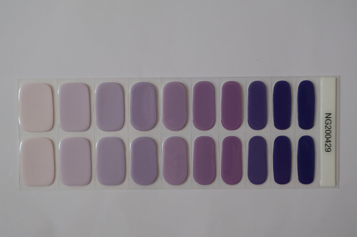 Close up of Flirt Alert semi cured gel nail strips