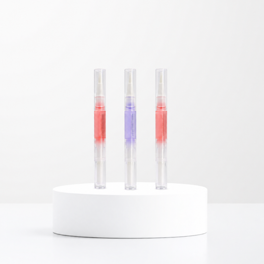 cuticle oil 2ml semi cured nails nail care blueberry peach strawberry