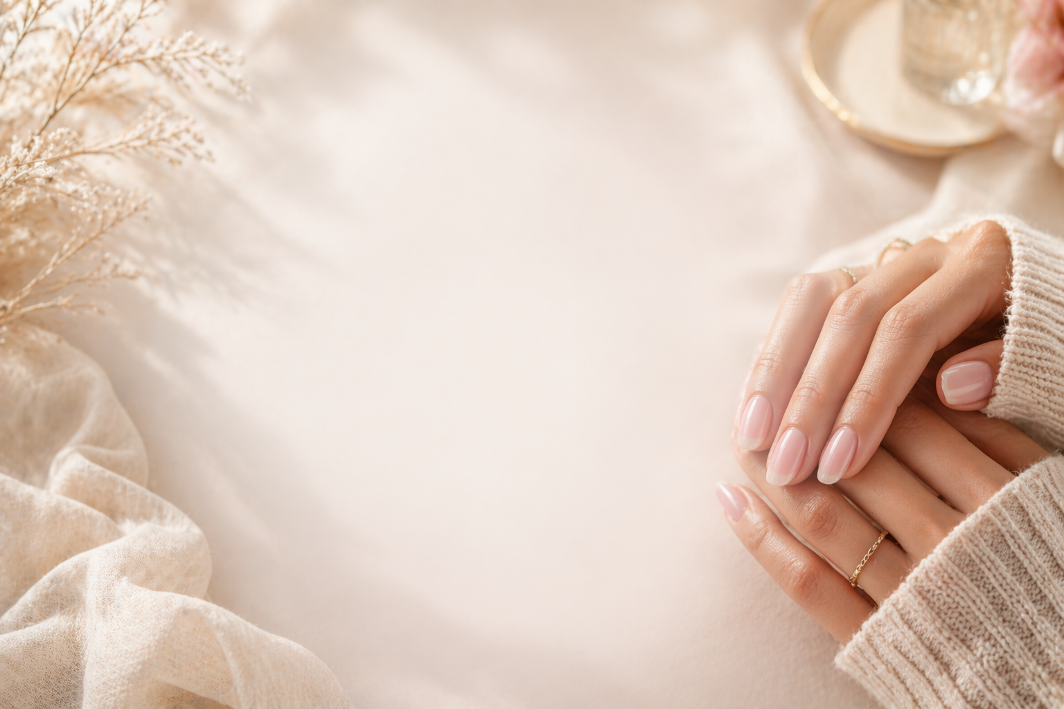 Love Thy Nails semi cured gel manicure at home with natural glossy finish