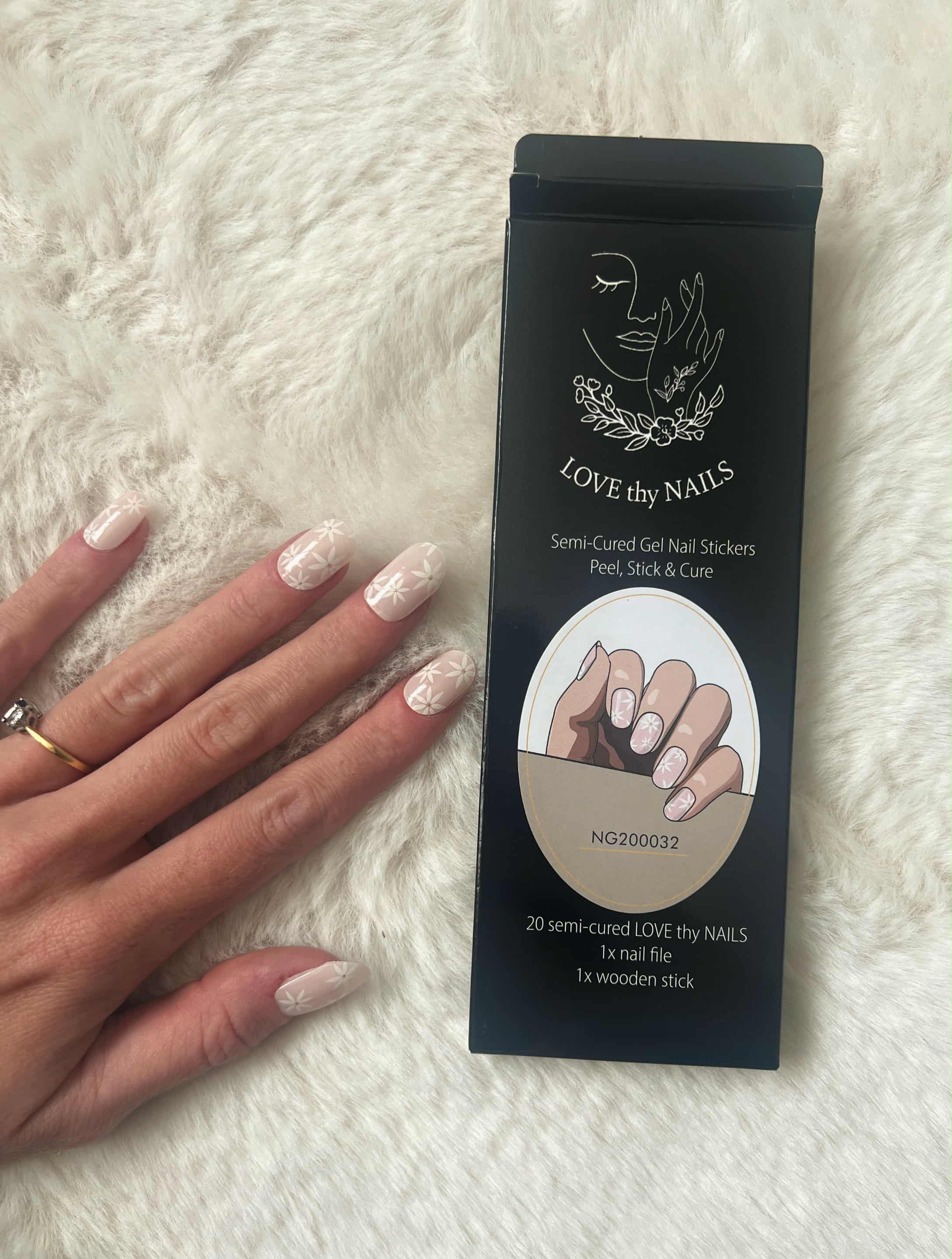 Semi-cured gel nails worn daily showing real results and shine